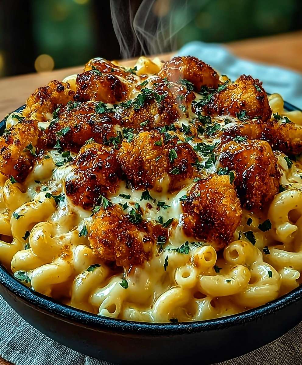 Honey Pepper Chicken Mac Cheese