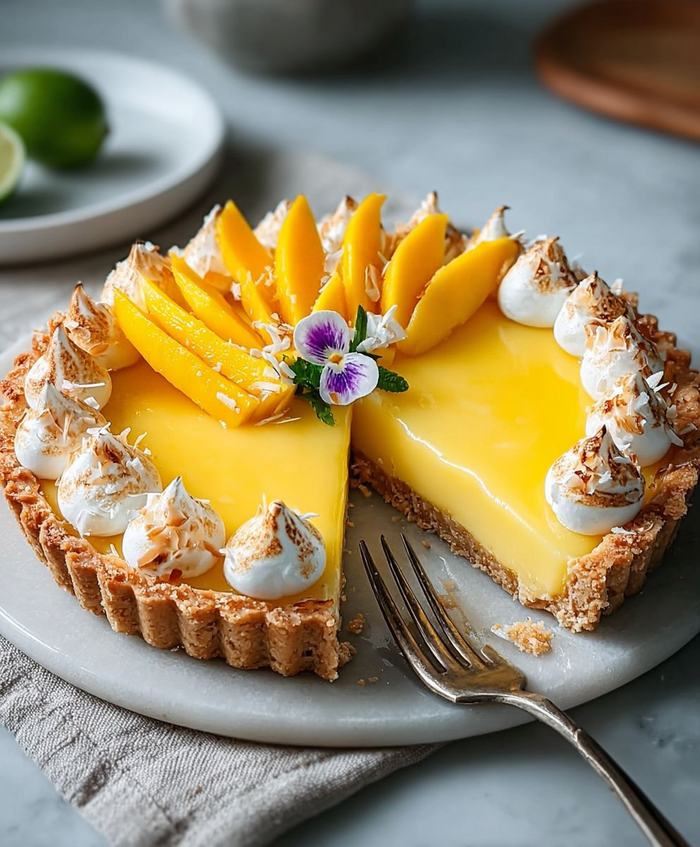 Mango Curd Tart