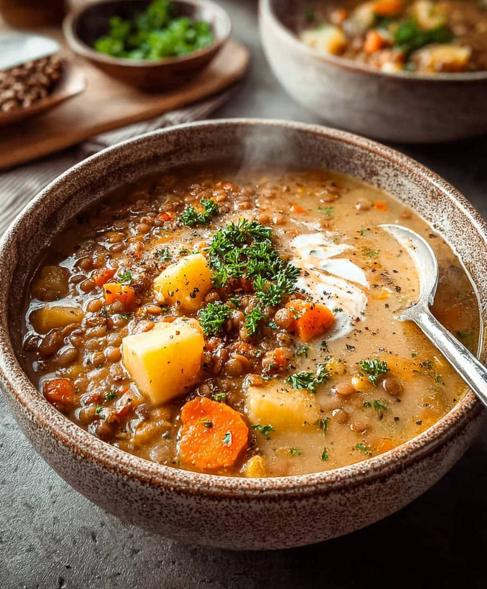 Vegetarian lentil soup
