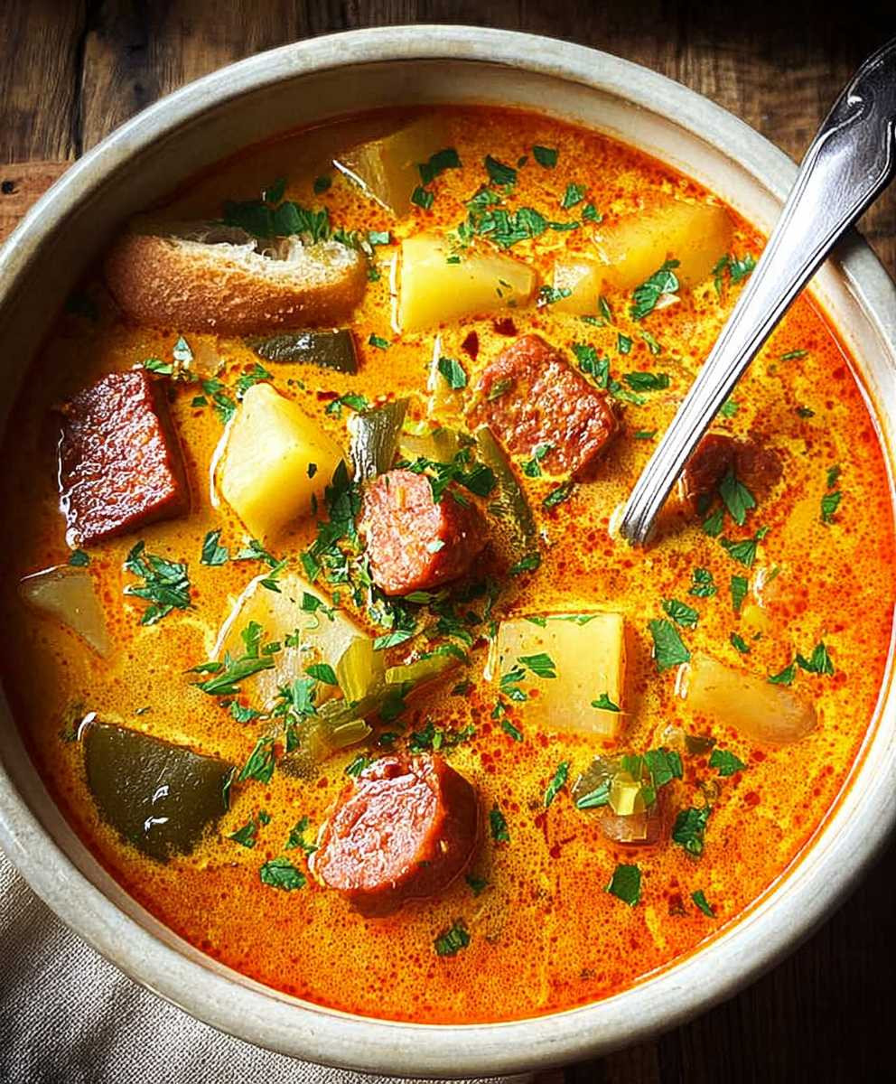 Spanish Potato Soup Chorizo