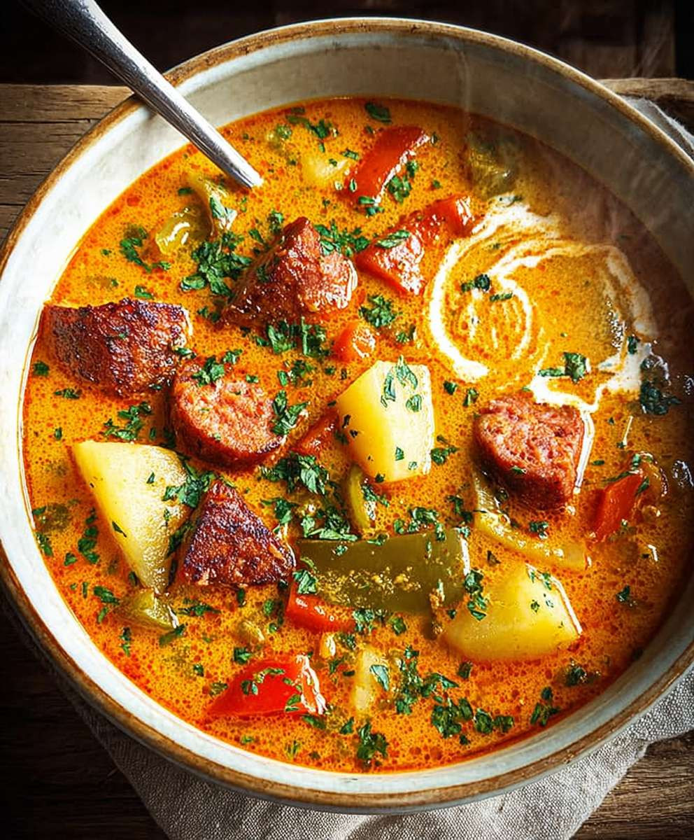 Spanish Potato Soup Chorizo