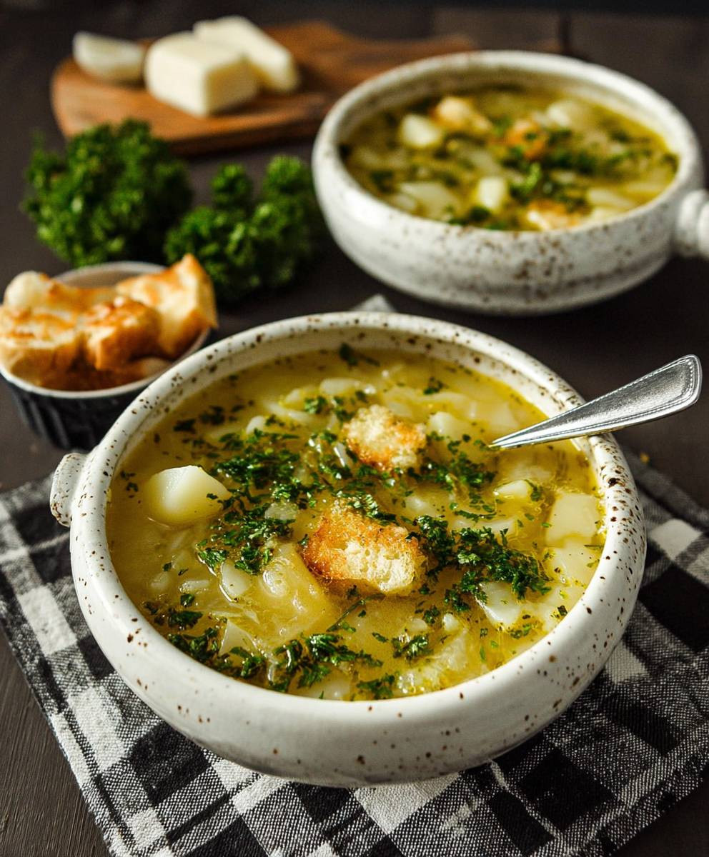 Roasted Garlic Potato Soup