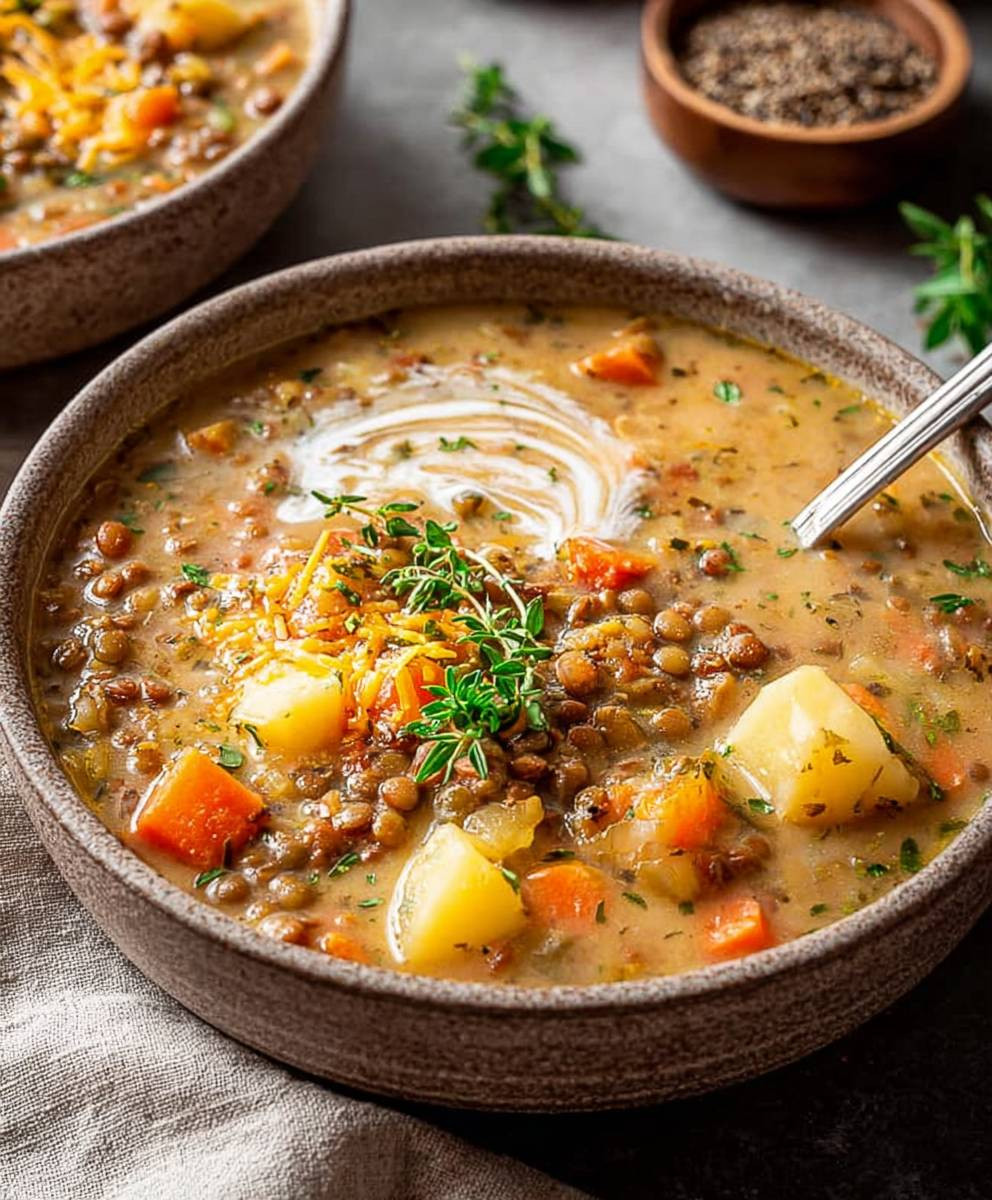 Vegetarian lentil soup