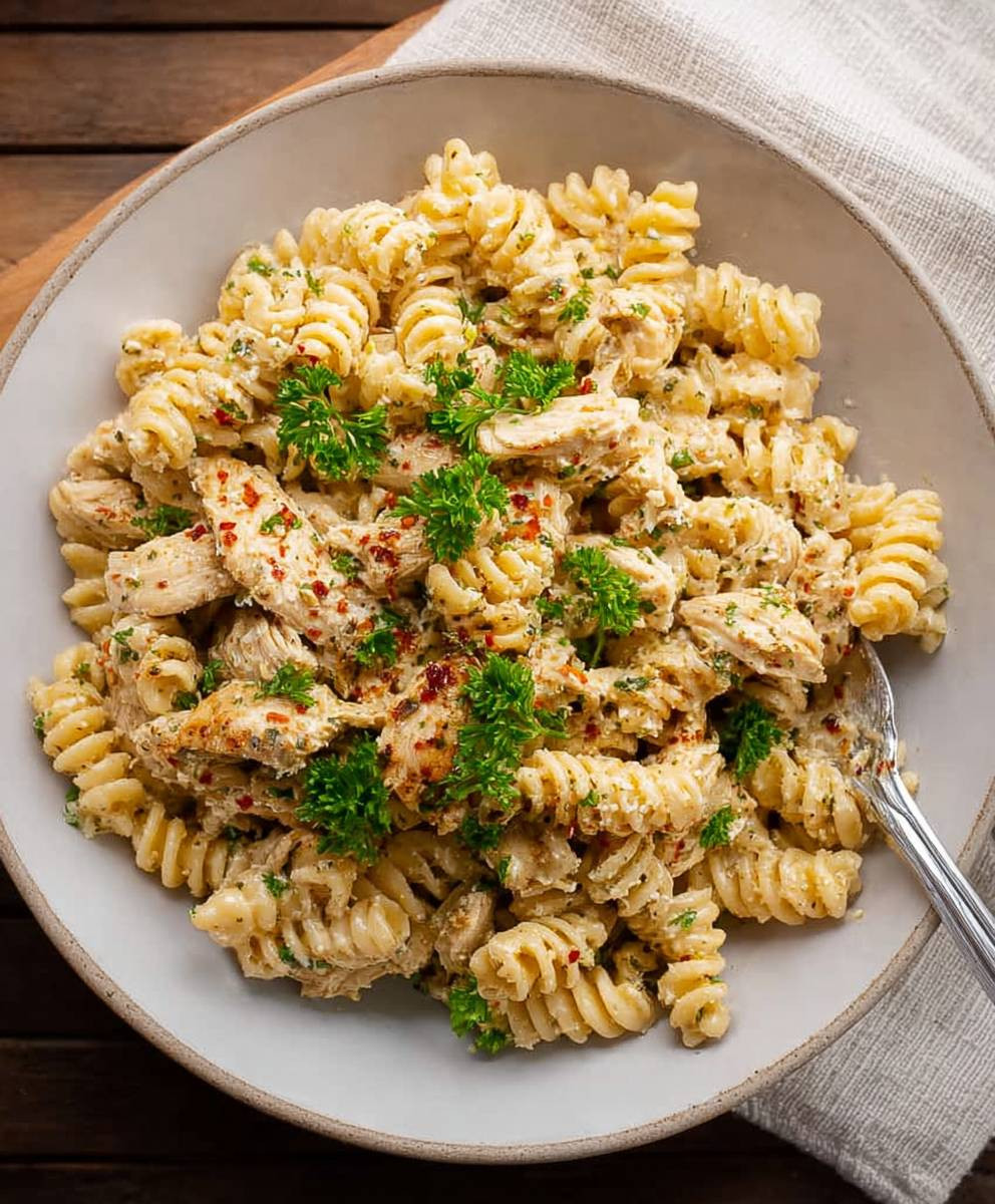 Garlic Parmesan Chicken Pasta