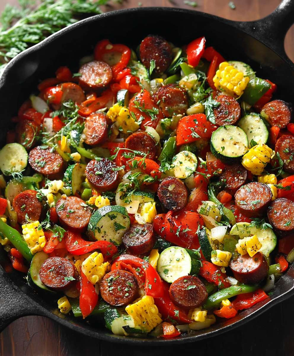 Sausage and Veggies Skillet
