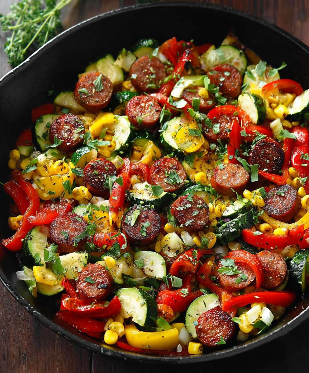 Sausage and Veggies Skillet