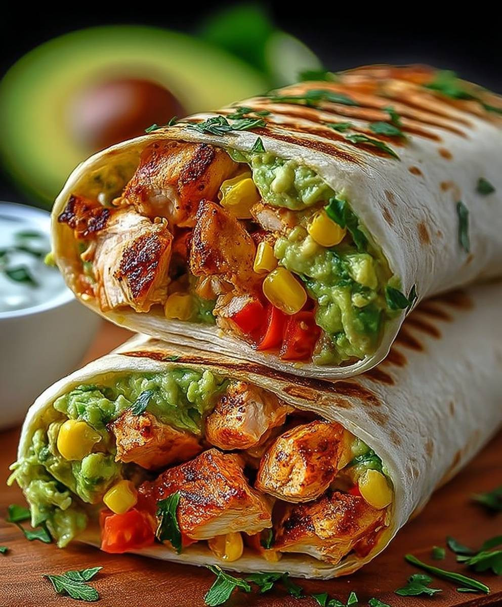 Chicken Avocado Ranch Burrito