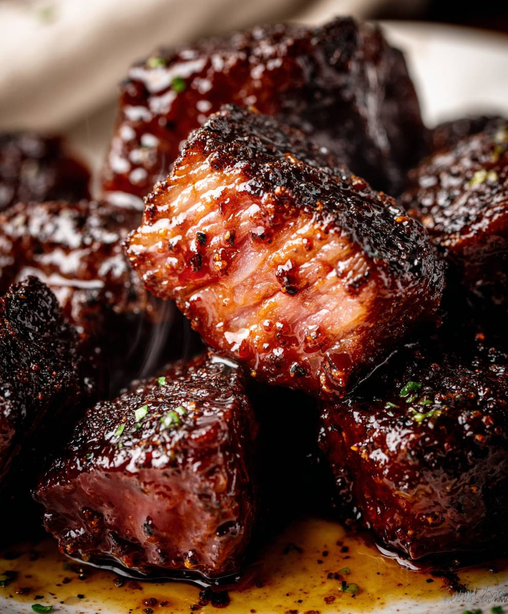 Sweet Sticky Steak Bites