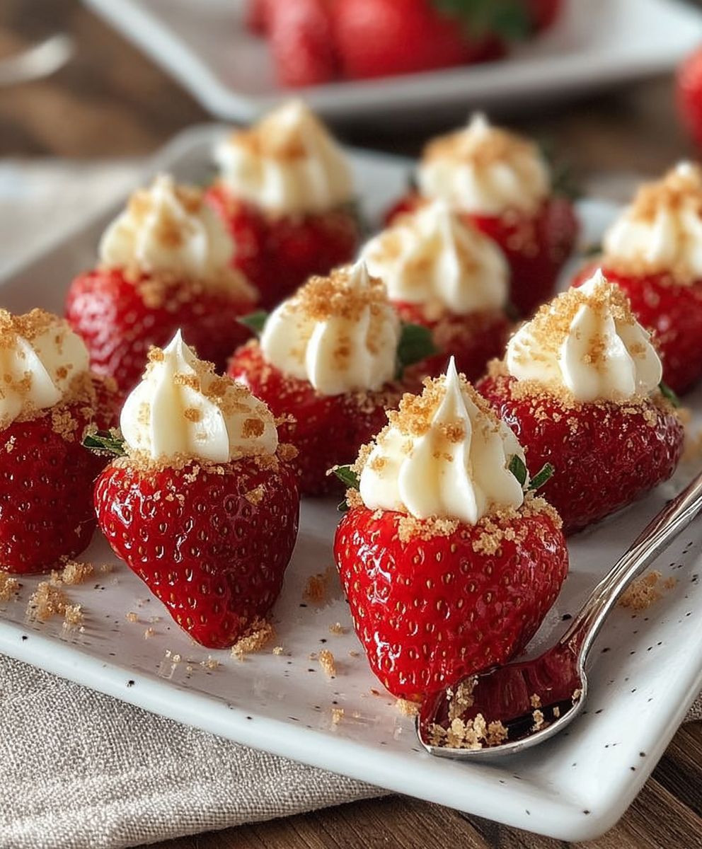 Deviled Strawberries Cheesecake Filling