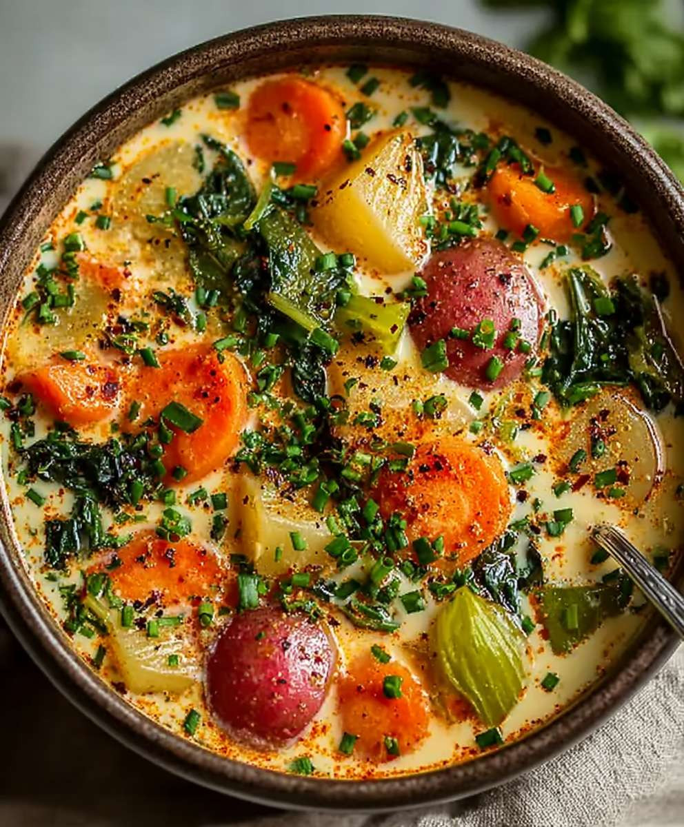 Spring vegetable soup