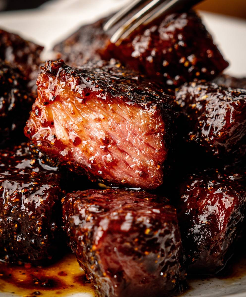 Sweet Sticky Steak Bites