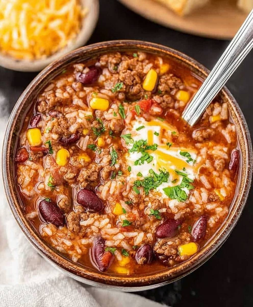 Crock Pot Taco Rice Soup