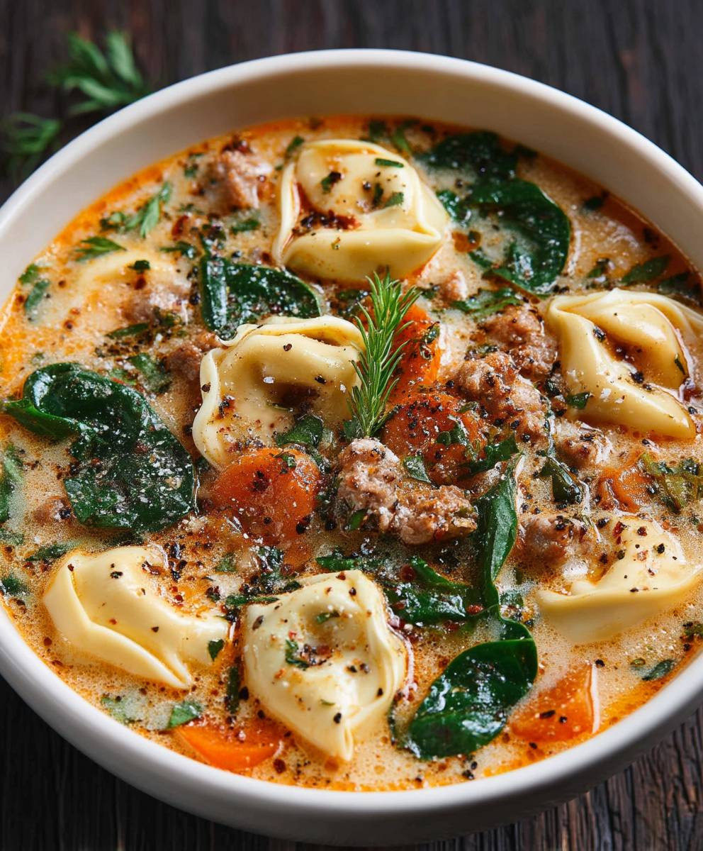 Sausage Tortellini Soup