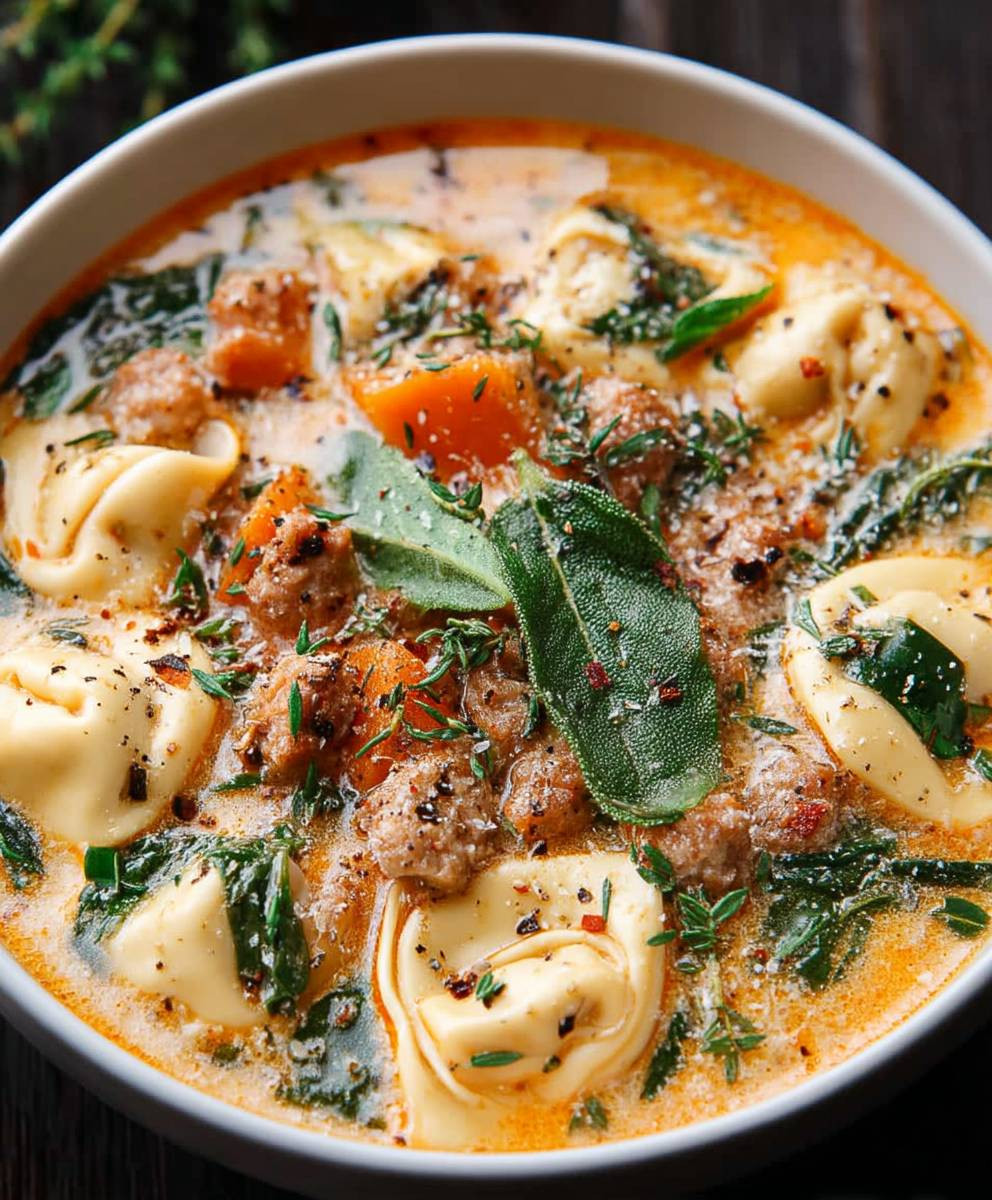 Sausage Tortellini Soup