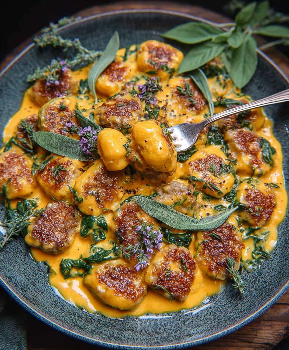 Creamy Pumpkin Gnocchi with Sausage