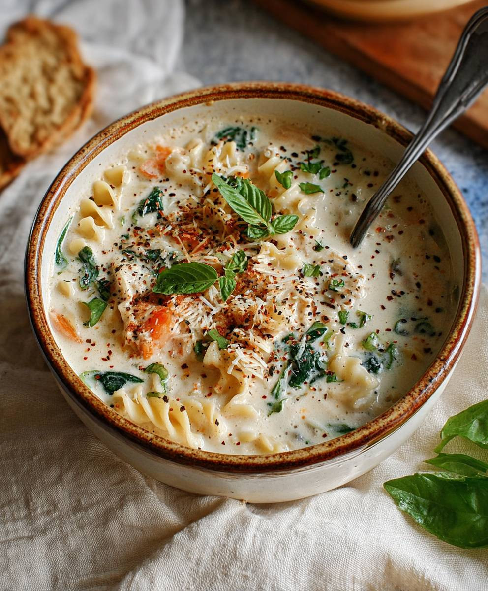 Chicken Lasagna Soup