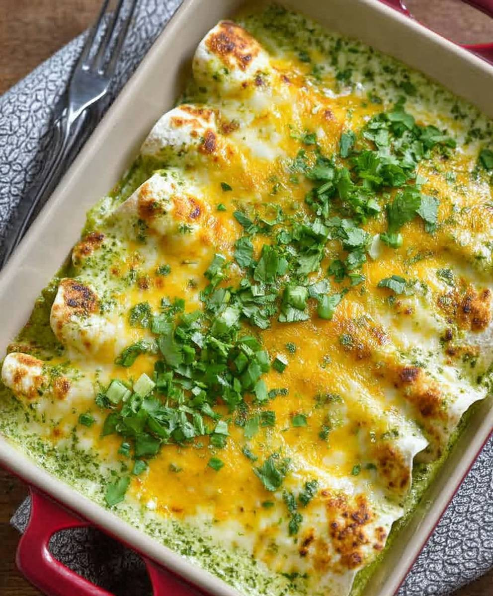 Green Chicken Enchiladas