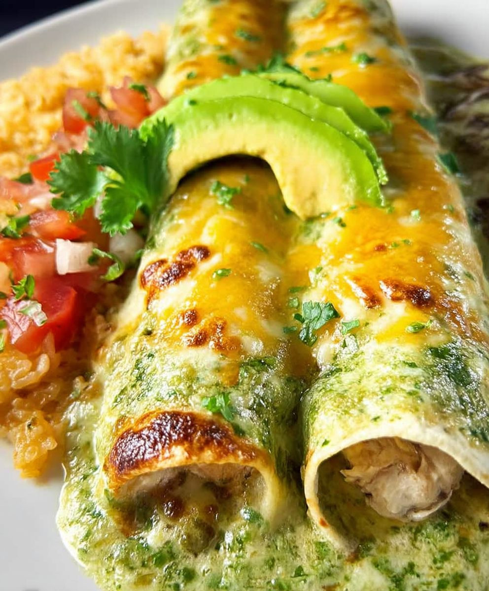 Green Chicken Enchiladas