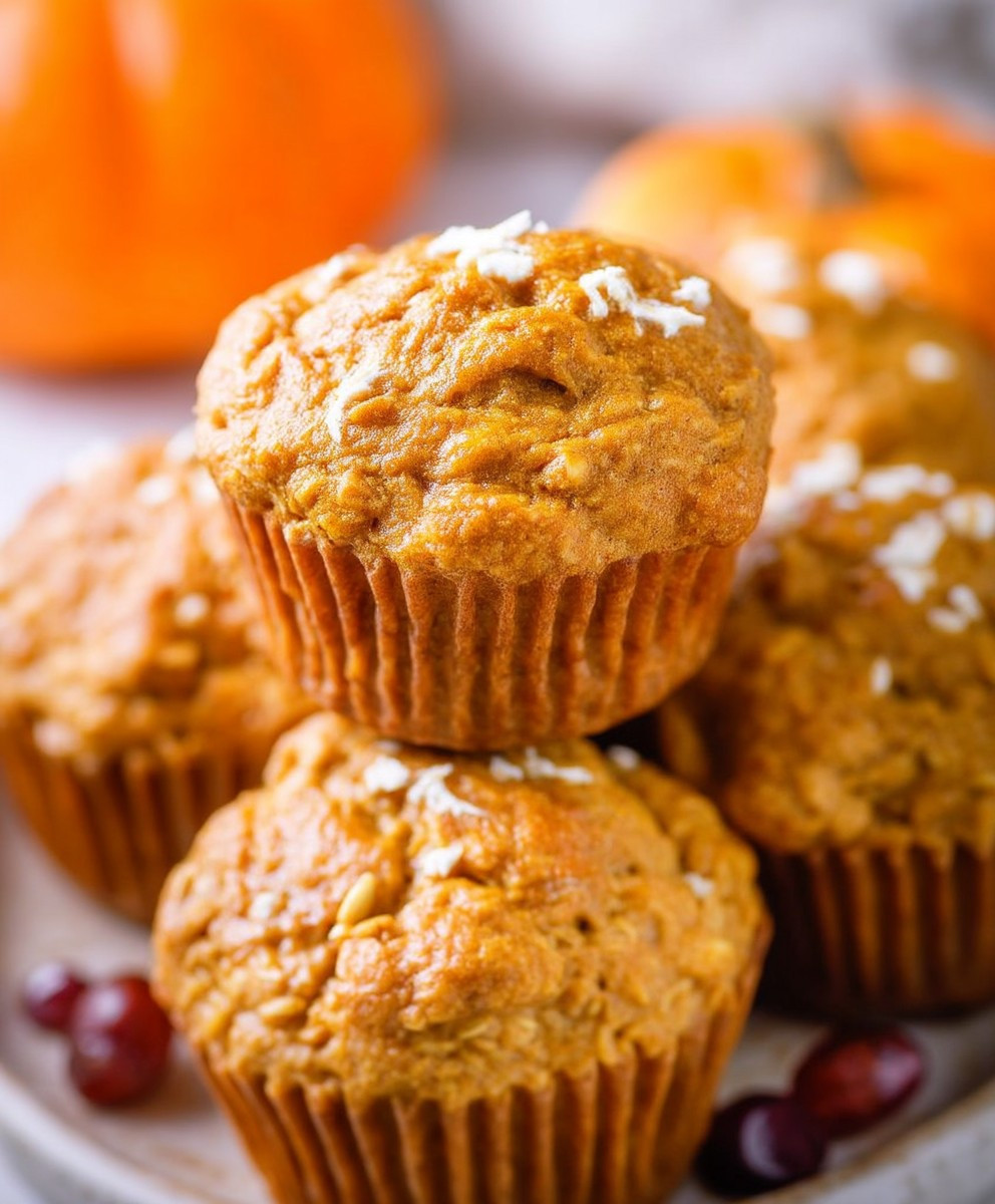 Pumpkin Oatmeal Muffins