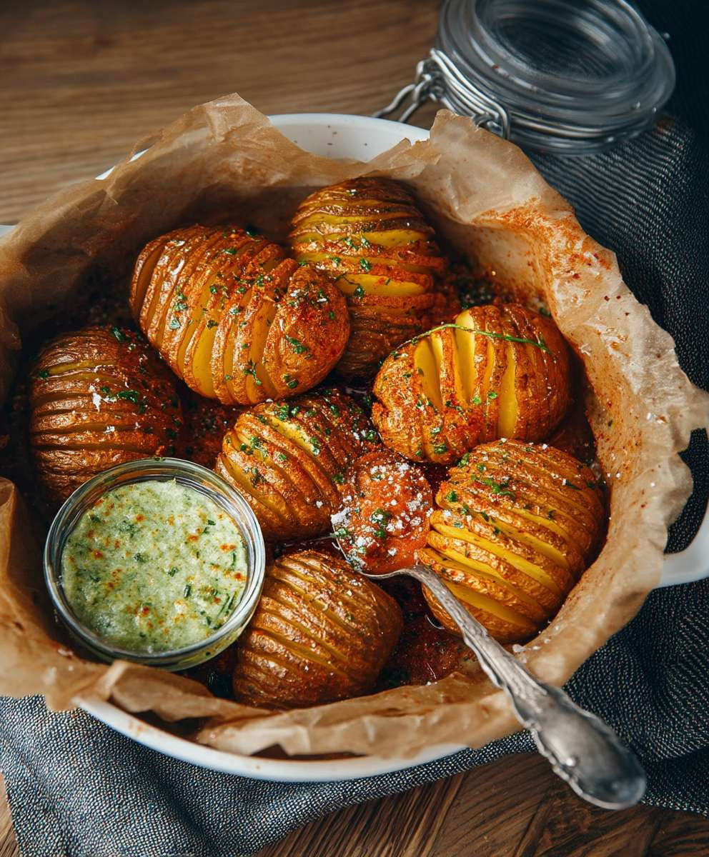 Hasselback Potatoes Cajun Dip