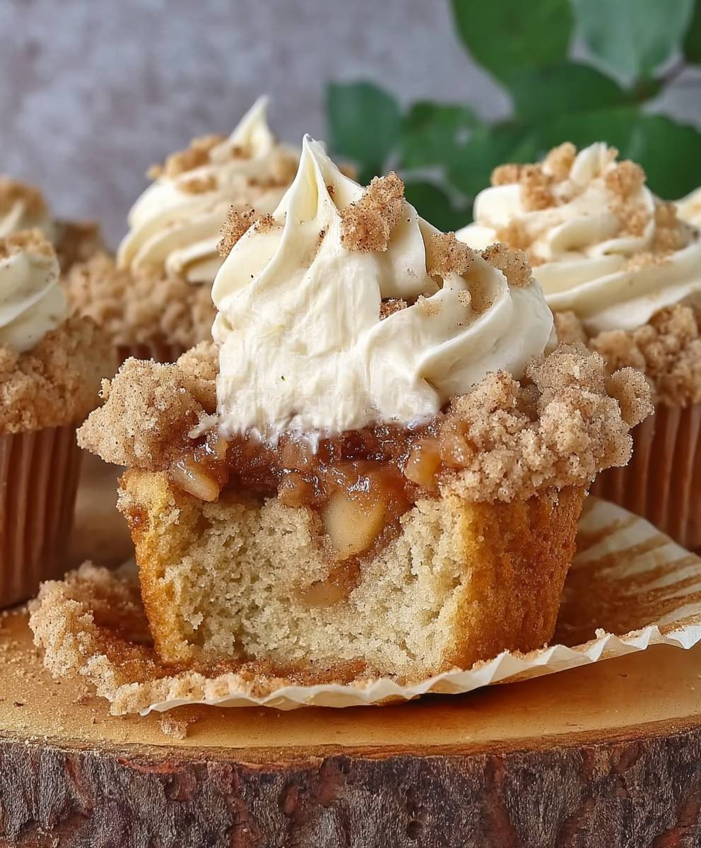 Apple Crumble Cupcakes