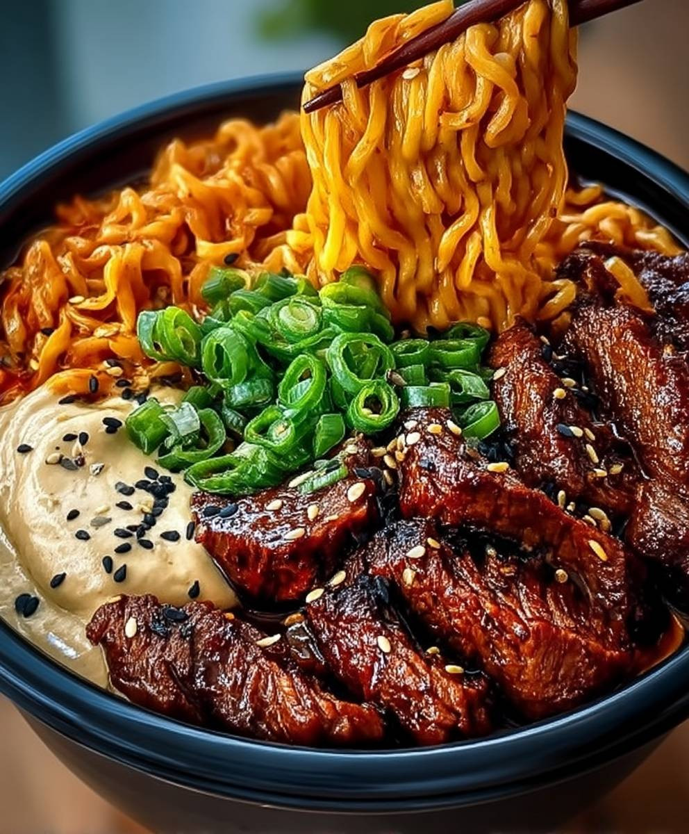 Spicy Korean Ramen Beef