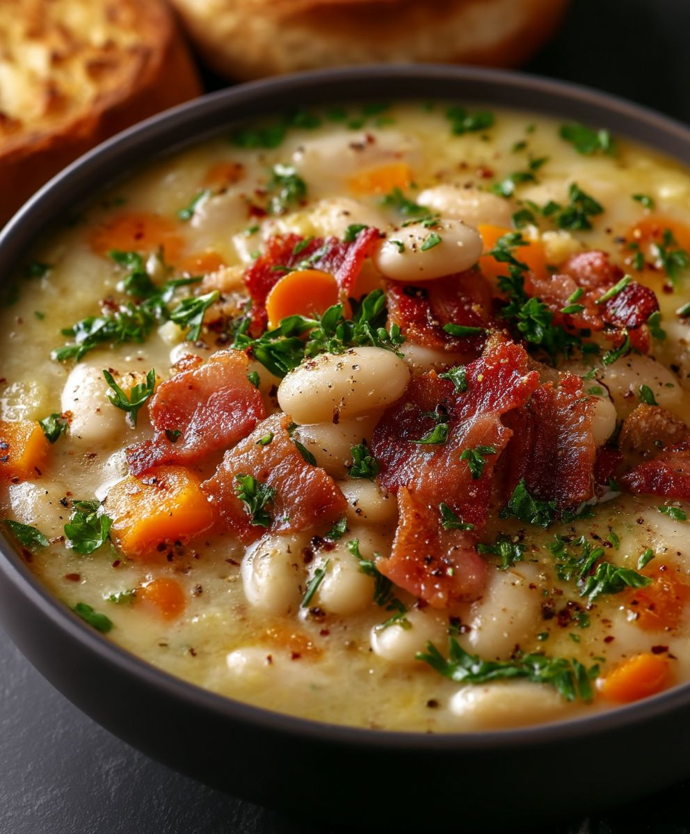 White Bean Soup Bacon
