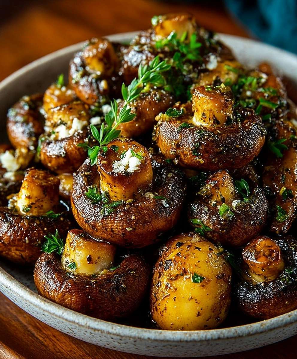 Cowboy stuffed mushrooms