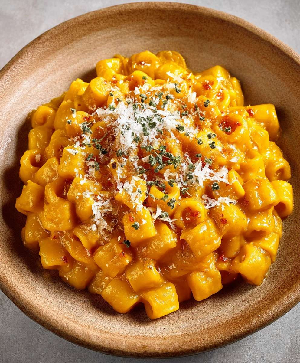 Roasted Pumpkin Garlic Pasta