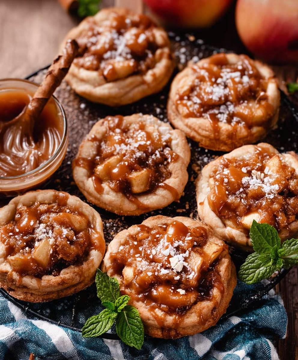 Salted Caramel Apple Pie Cookies