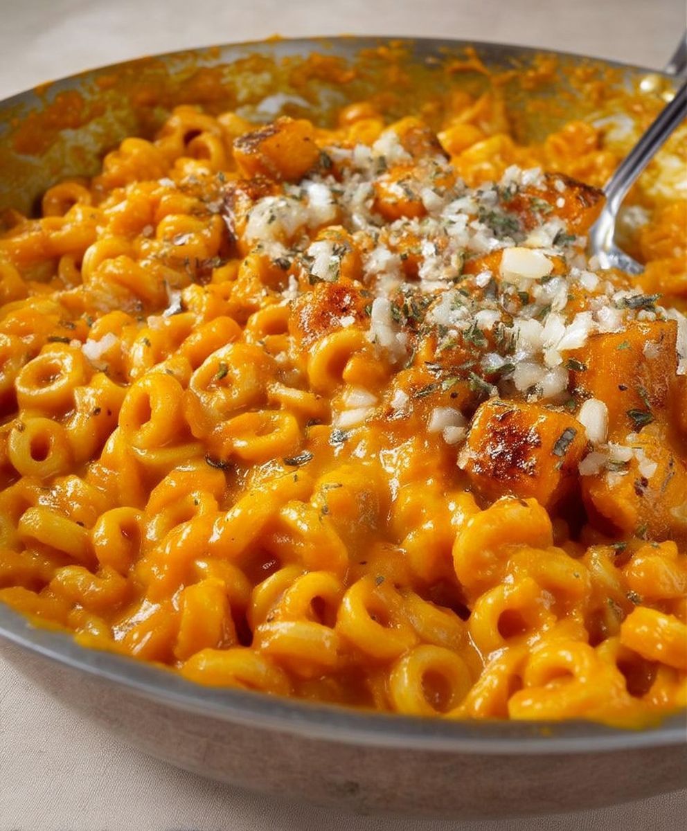 Roasted Pumpkin Garlic Pasta