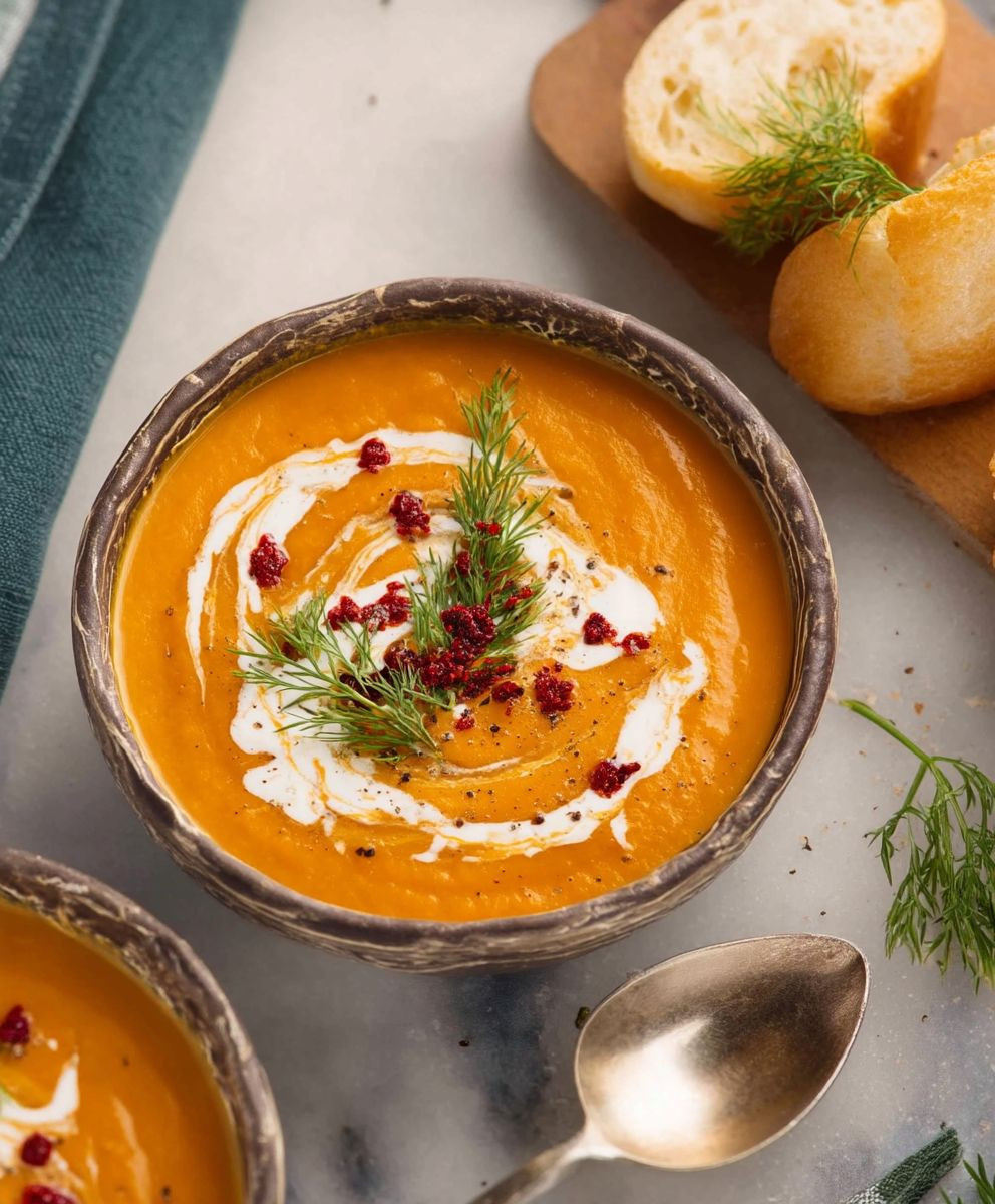 Carrot sweet potato soup