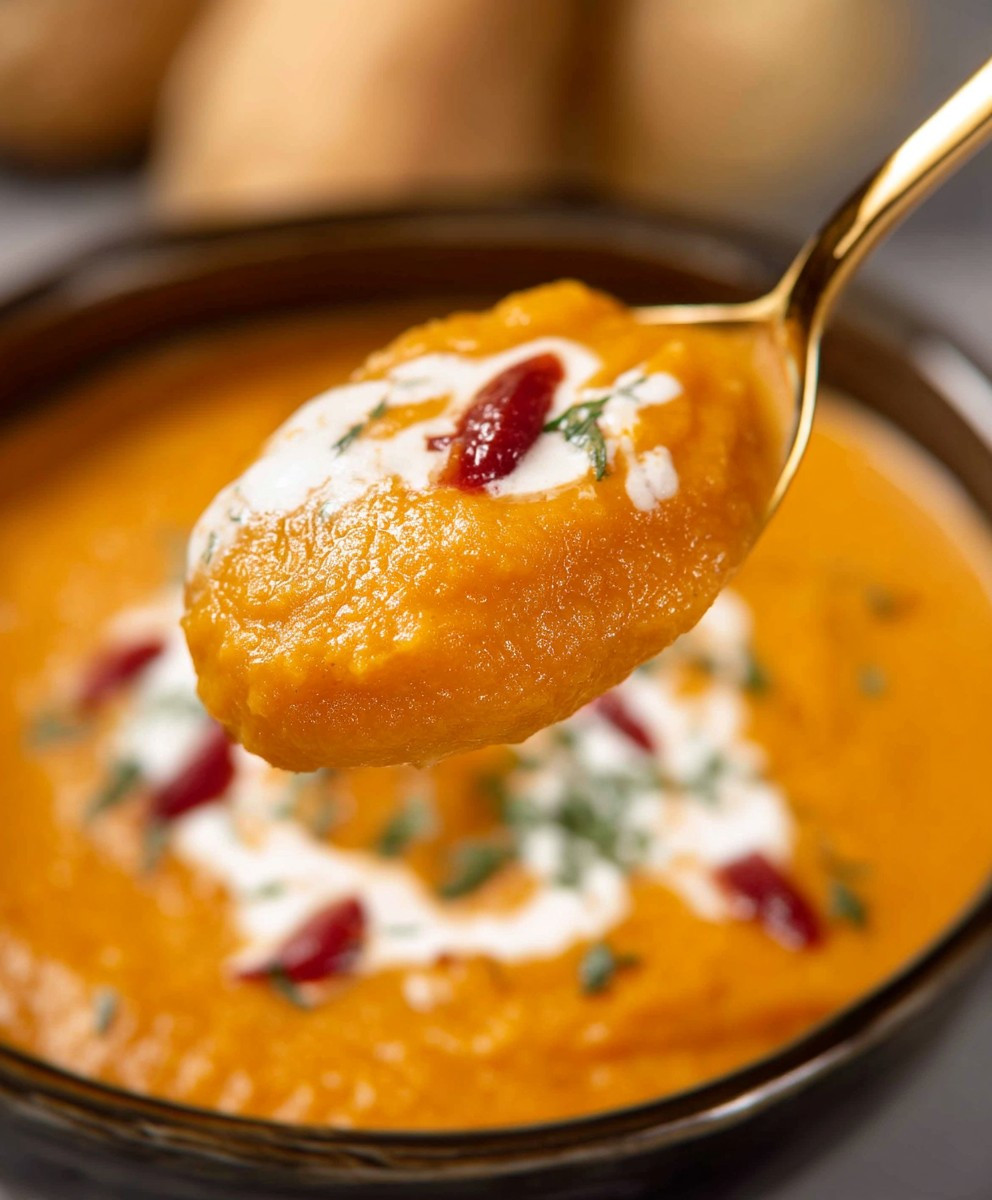 Carrot sweet potato soup