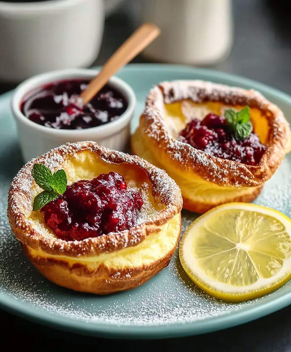 Mini Dutch Baby Pancakes
