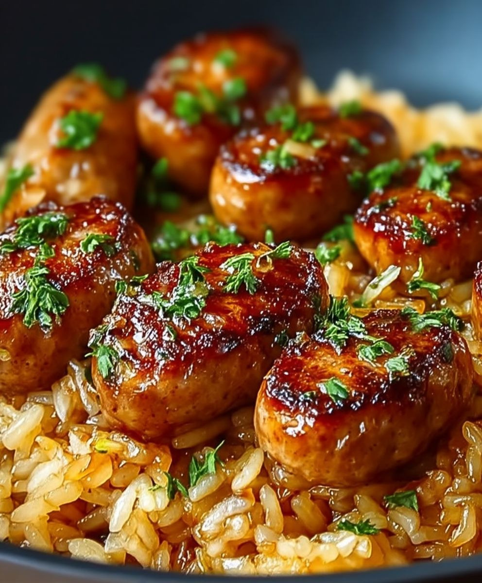 Cajun Honey Garlic Sausage Rice
