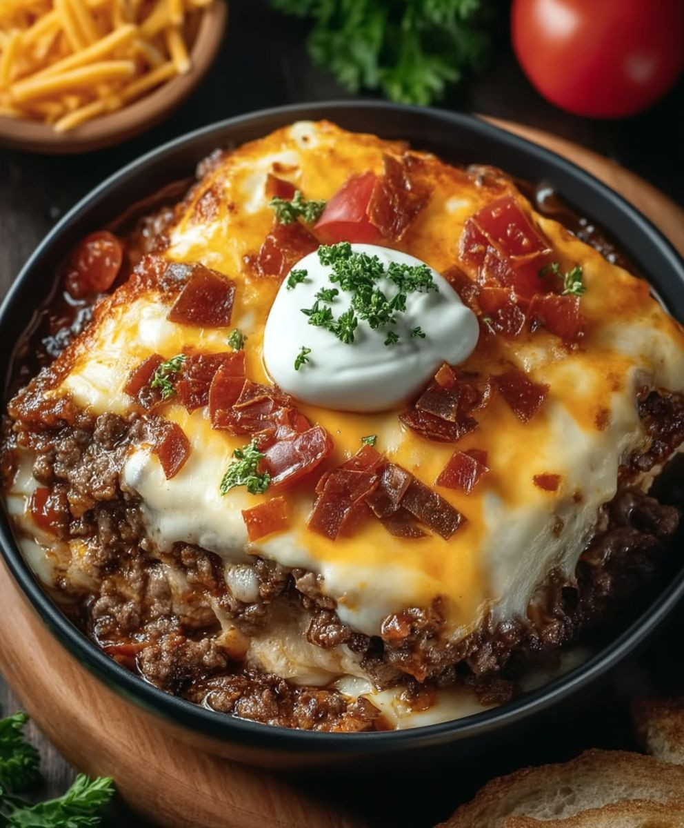 Low Carb Cheeseburger Casserole