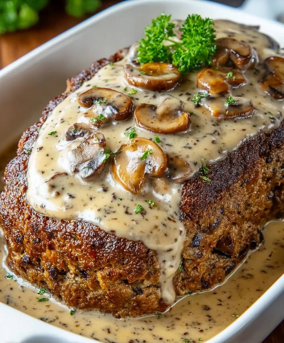 Mushroom Gravy Meatloaf