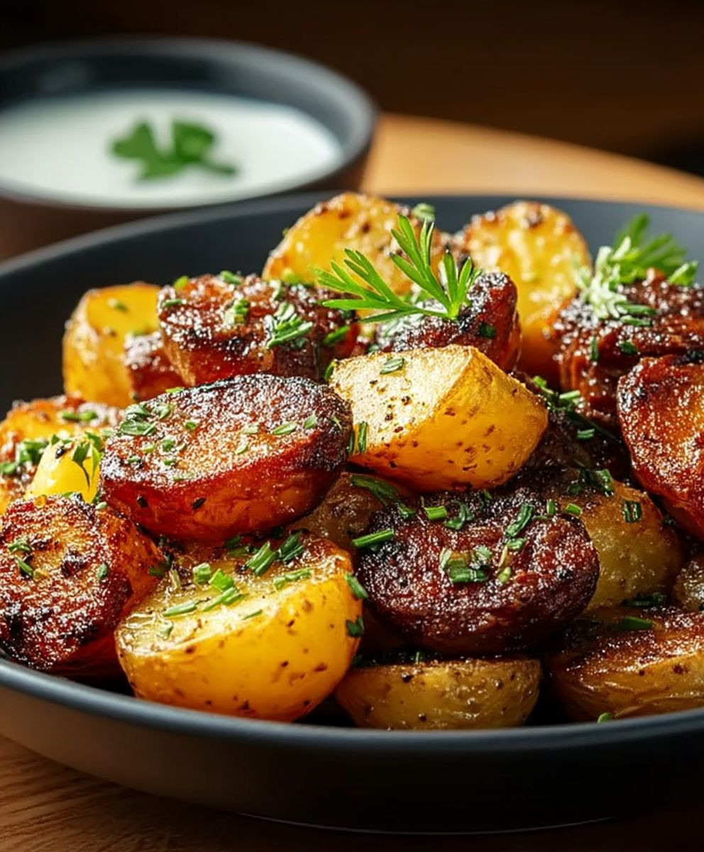 Honey Beef Roasted Potatoes
