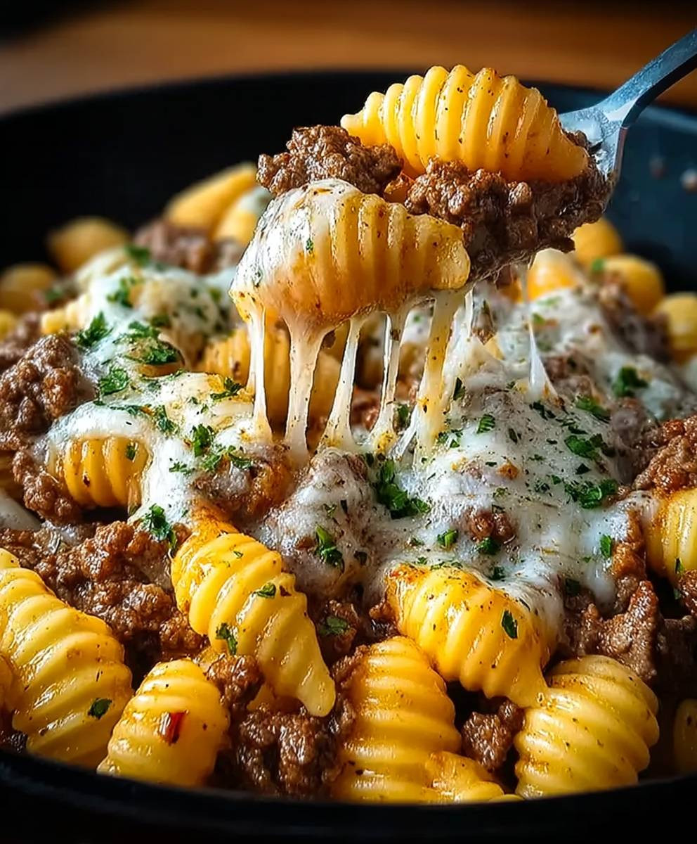 Cheesy Ranch Beef Pasta