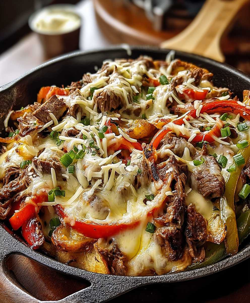 Philly Cheesesteak Skillet