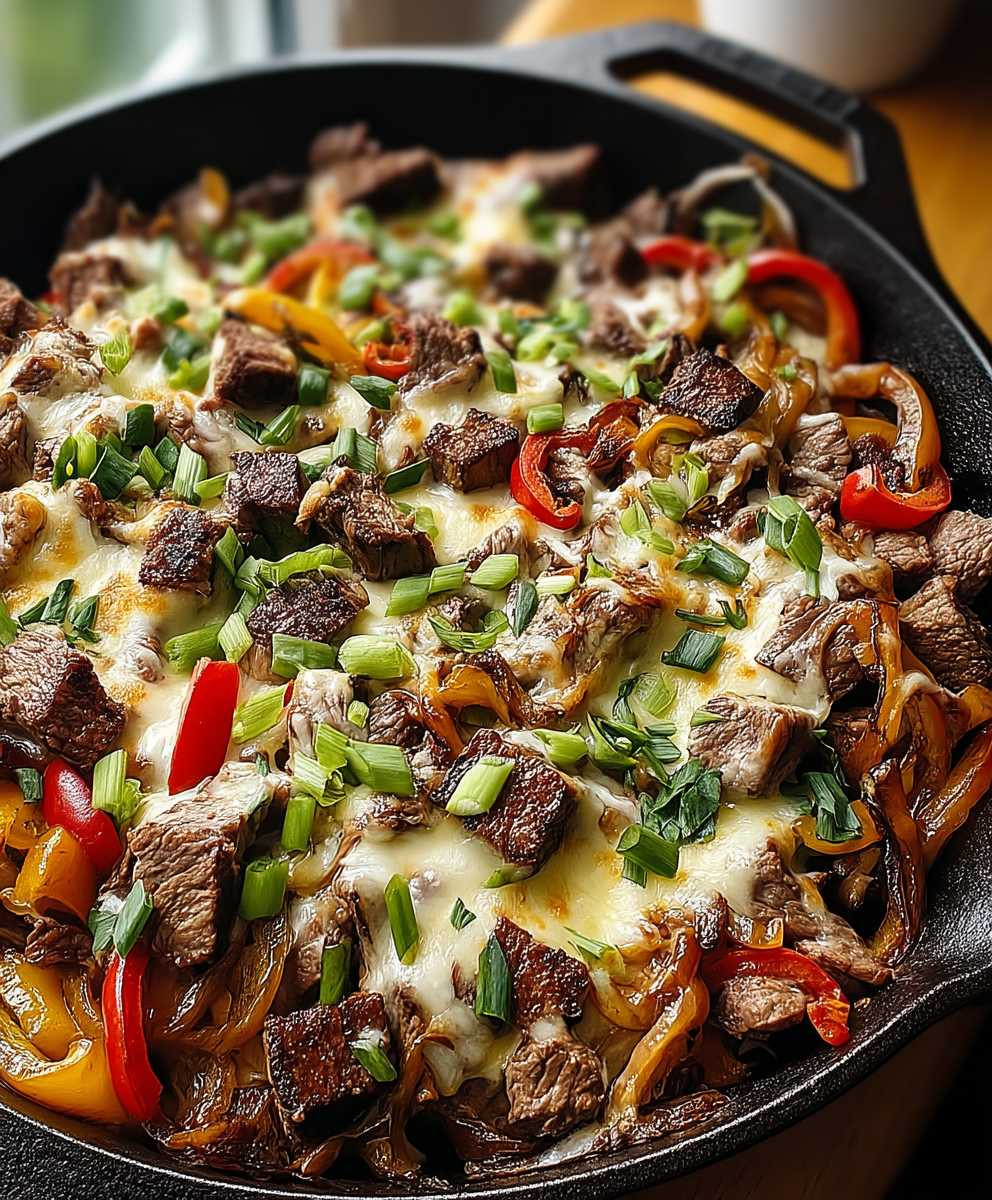 Philly Cheesesteak Skillet