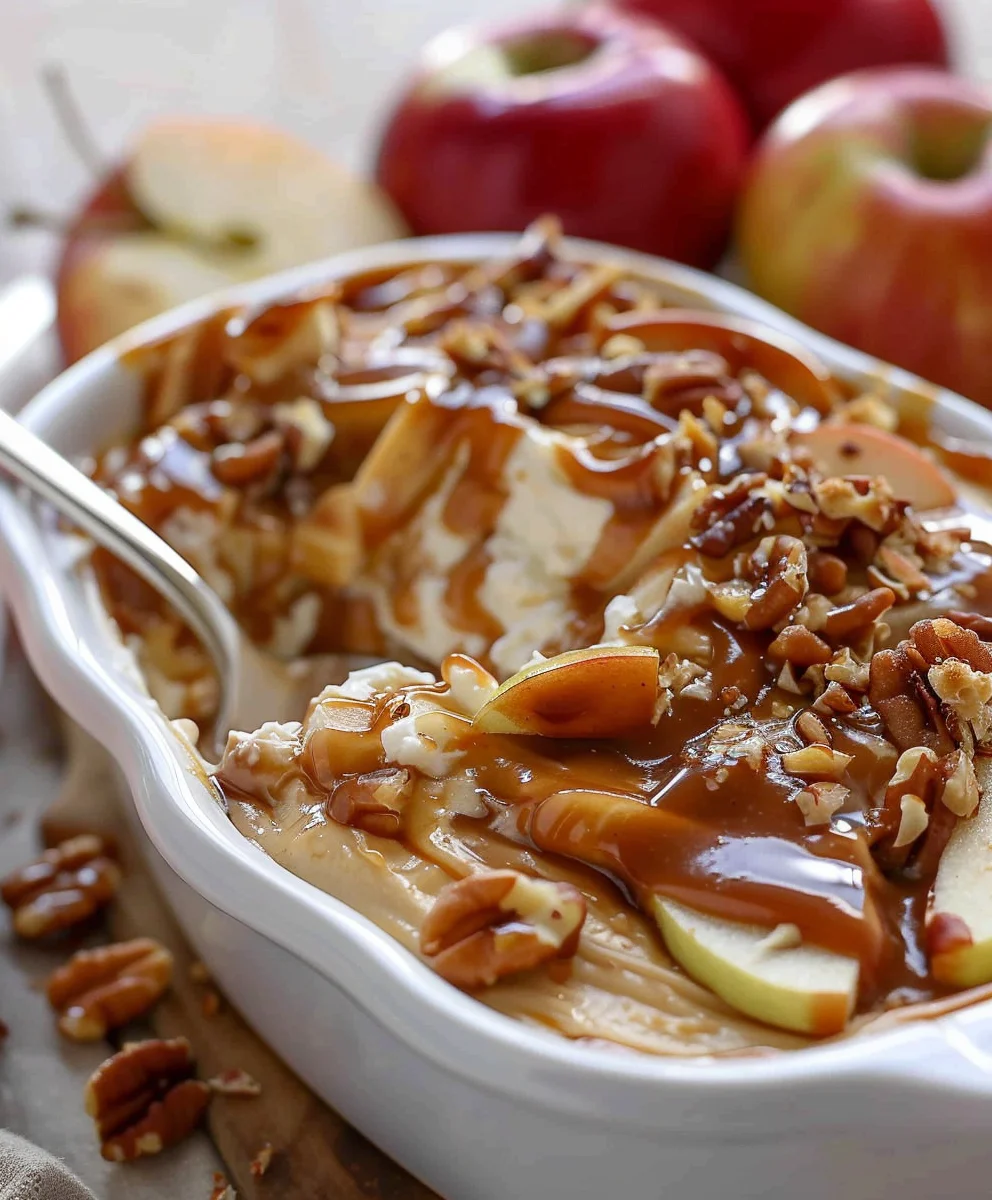 Caramel Apple Cheesecake Dip: Easy Dessert Recipe!