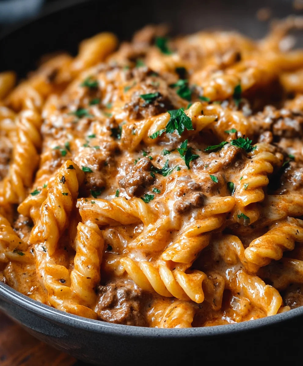 High Protein Creamy Beef Pasta: Quick Weeknight Dinner