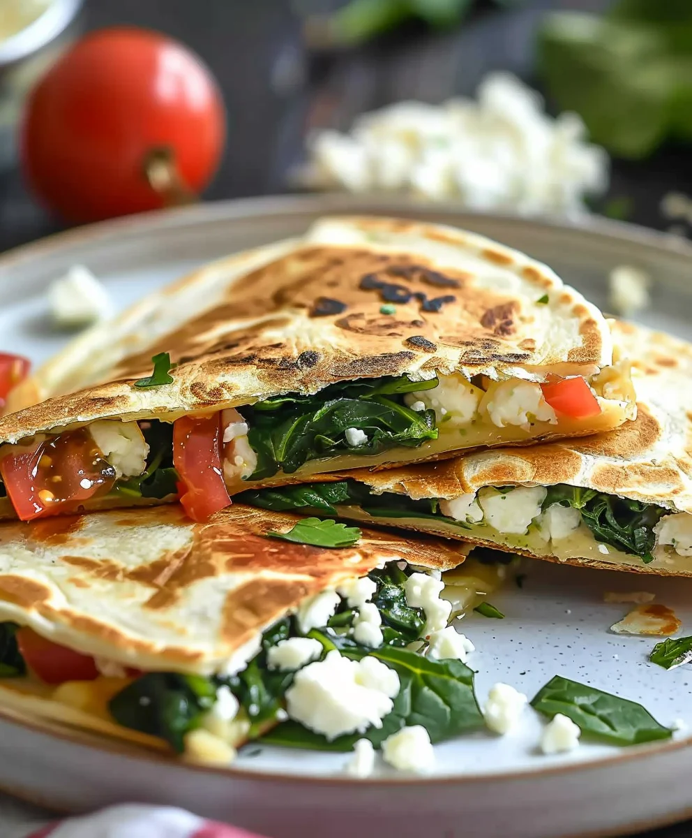 Easy Spinach Feta Quesadillas – Delicious & Healthy Lunch