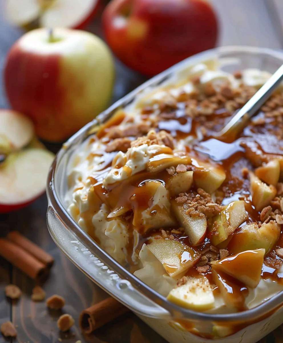 Caramel Apple Cheesecake Dip: Easy Dessert Recipe!