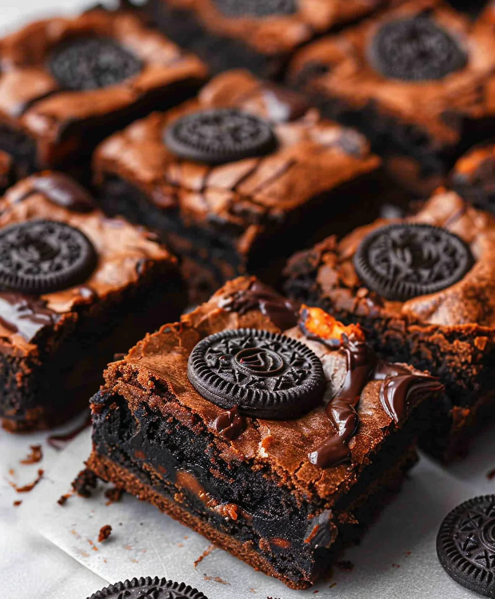 Easy Halloween Oreo Brownies - Perfect Spooky Treat!