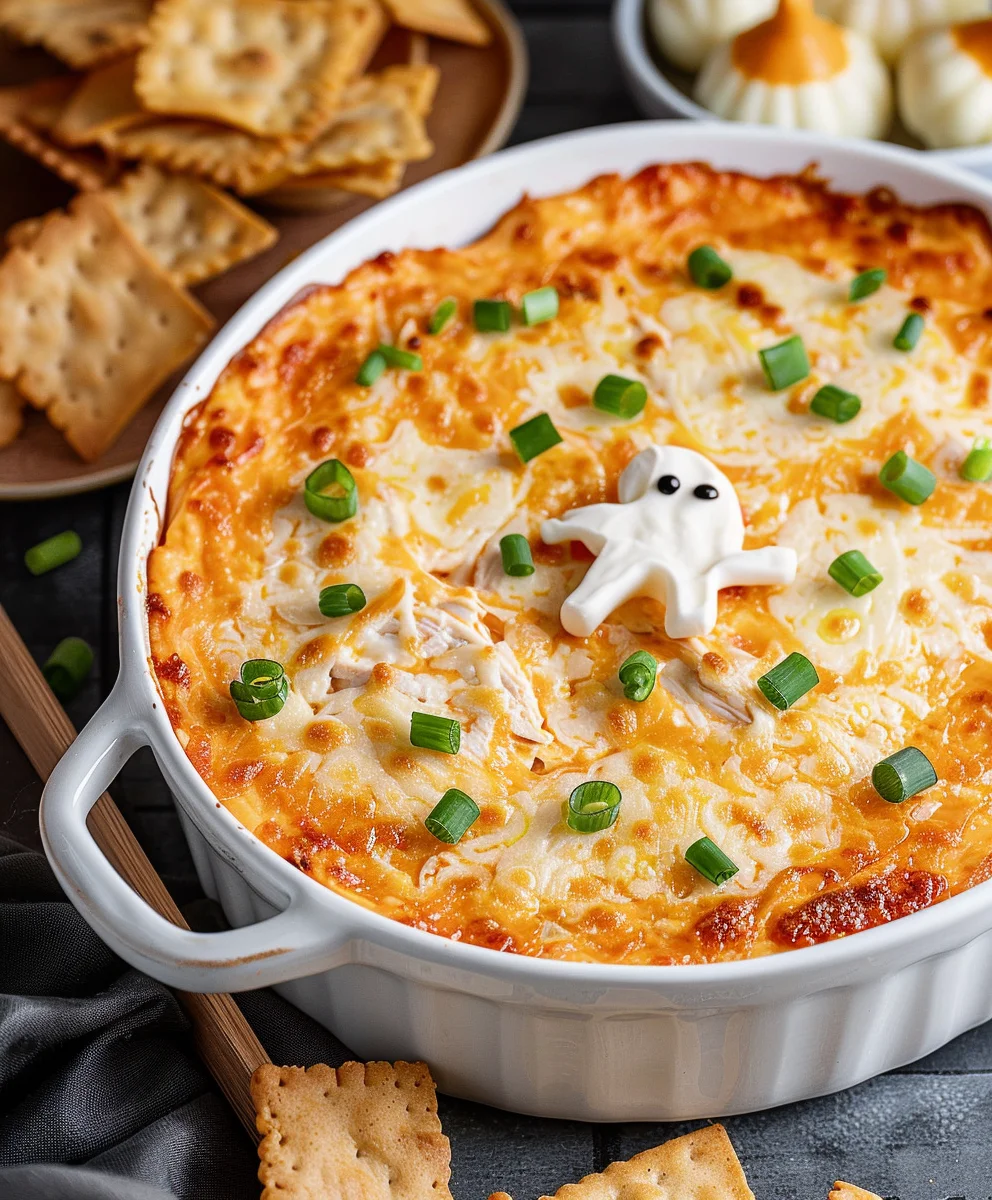 Creepy-Good Halloween Buffalo Chicken Dip Recipe