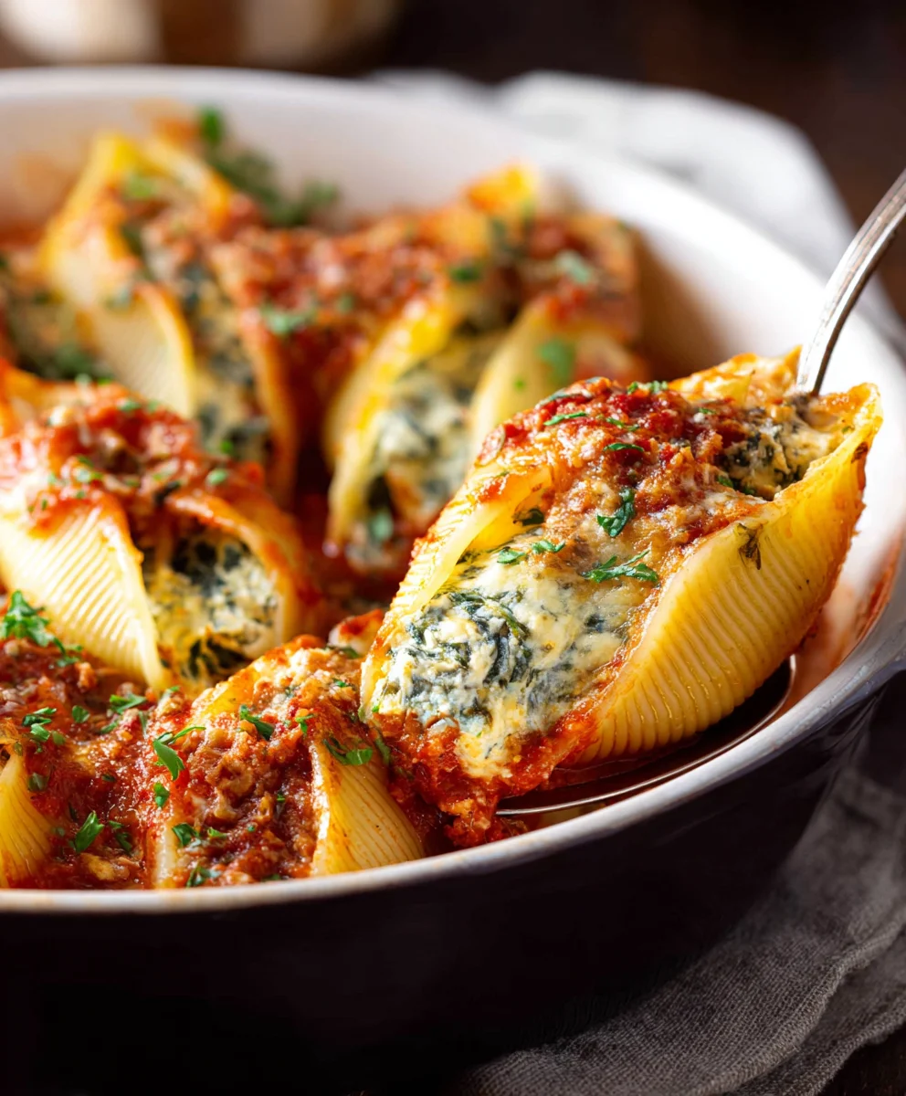 Best Creamy Spinach And Ricotta Stuffed Shells Recipe