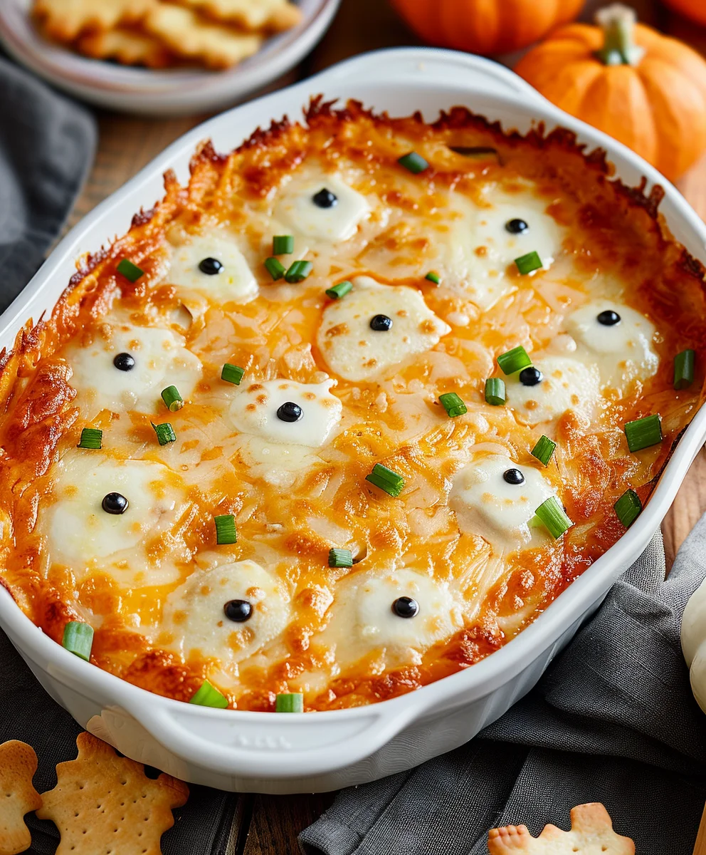 Creepy-Good Halloween Buffalo Chicken Dip Recipe