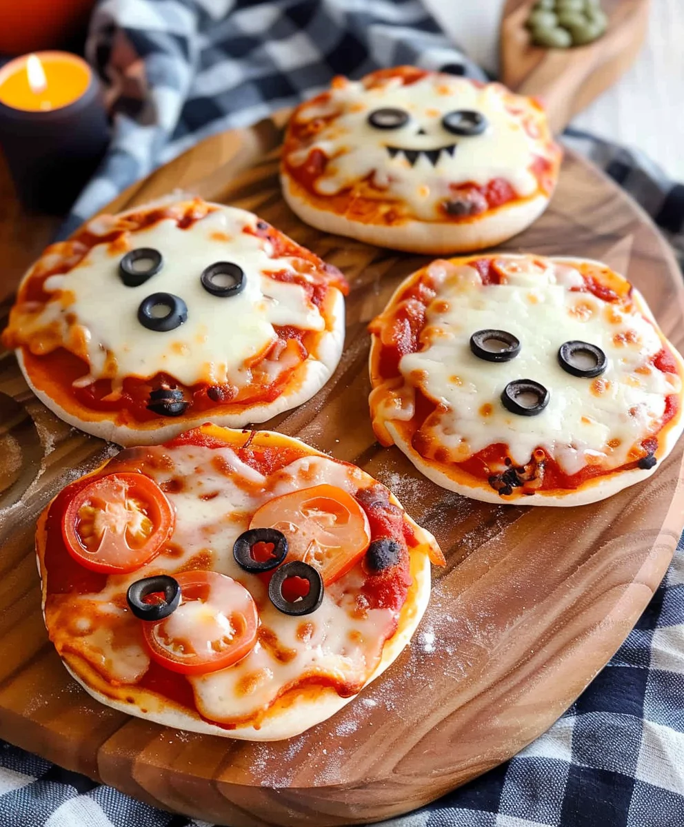 Easy Mini Halloween Pizzas Recipe Fun for Kids!